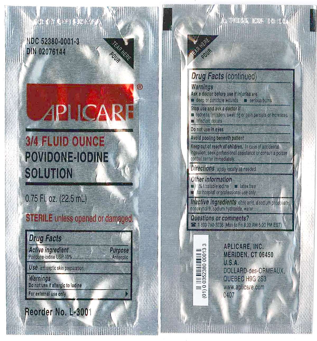 A3395 LUMBAR PUNCTURE, ADULT 20G QUINCKE/22G QUINCKE